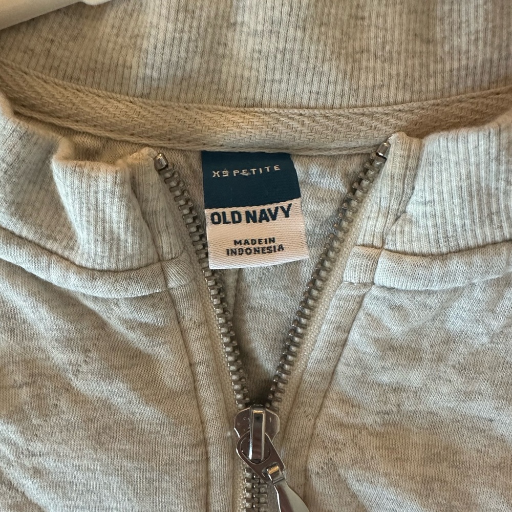 XS petite half zip sweatshirt - Picture 3 of 5